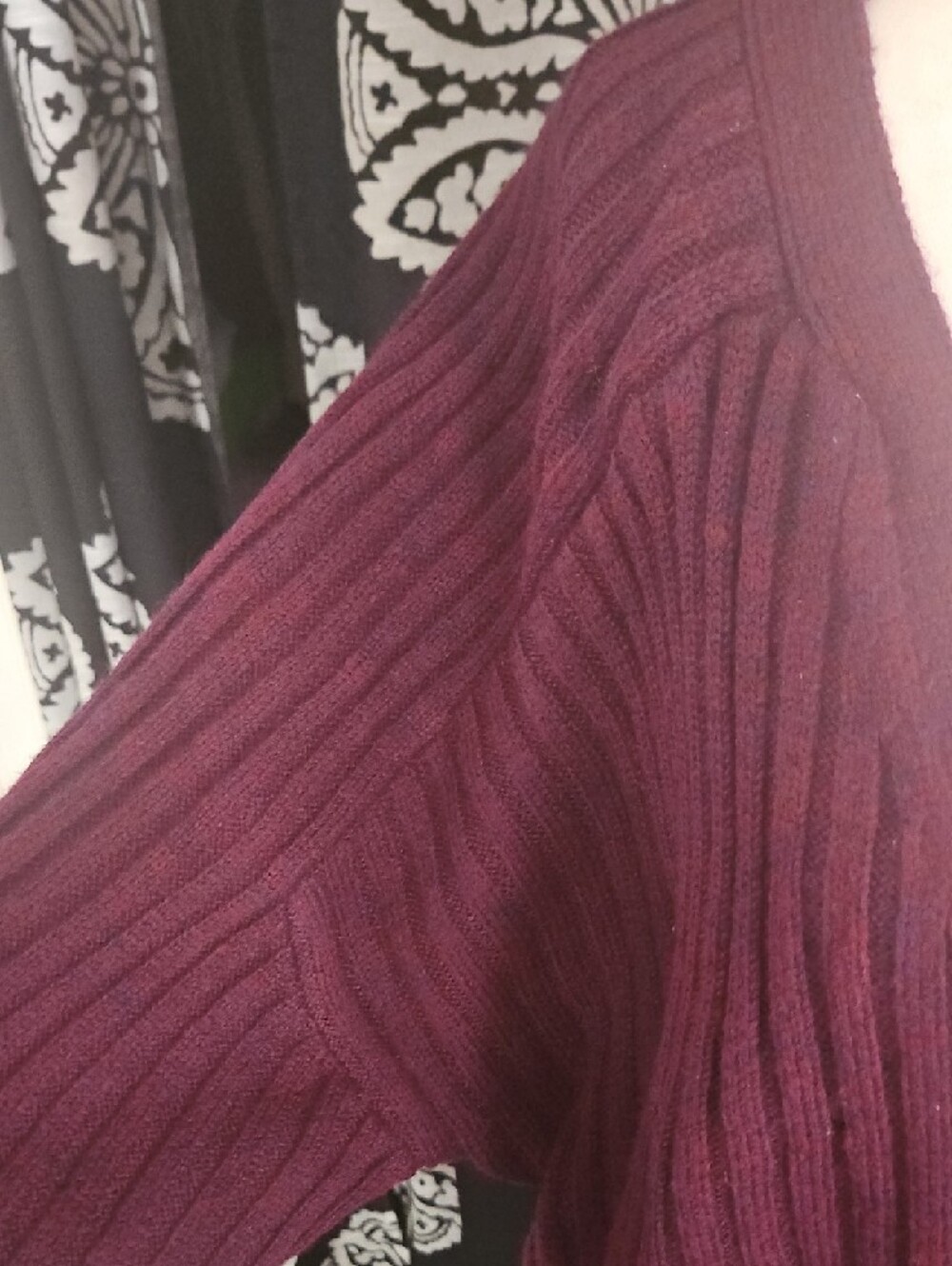 Design History Ribbed Button Cardigan - Plum - Picture 2 of 9
